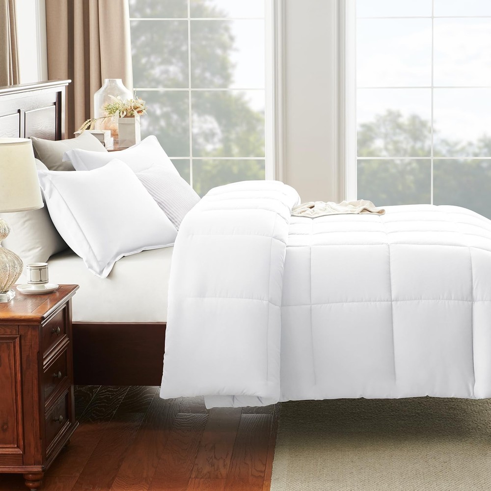 CozyLux Full Size Comforter Sets - White Size, 3 Full,