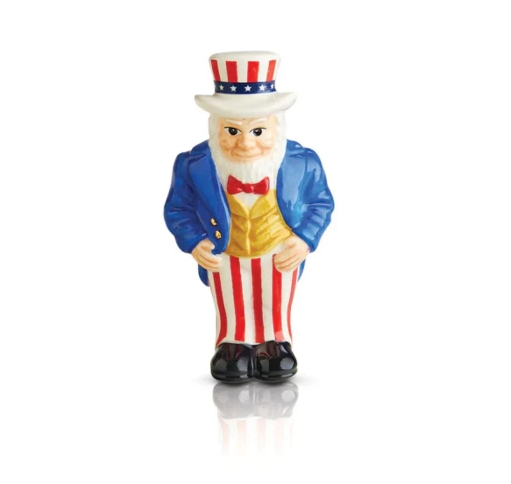 Nora Fleming All American Uncle Sam Mini A251 – Ceramic Decorative Insert
