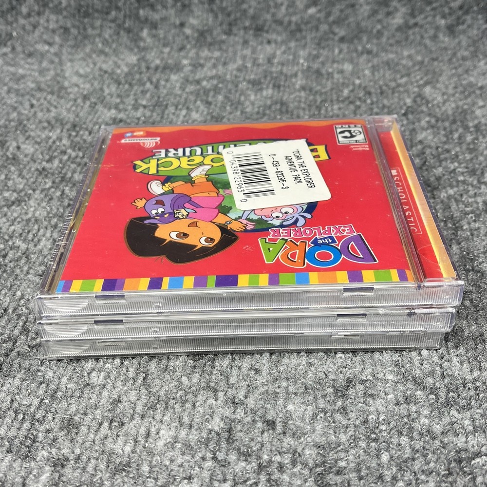 Dora the Explorer Adventure Pack PC Mac CD-ROM Software 3-Game Bundle New Sealed