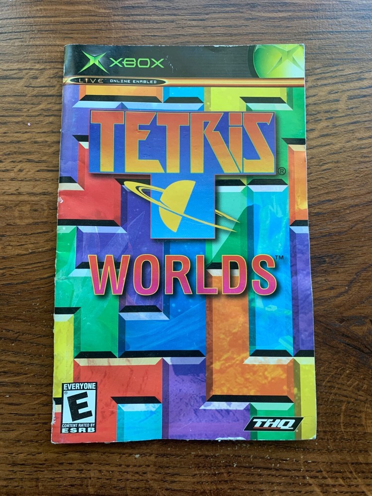 Tetris Worlds XBOX Instruction Manual Only