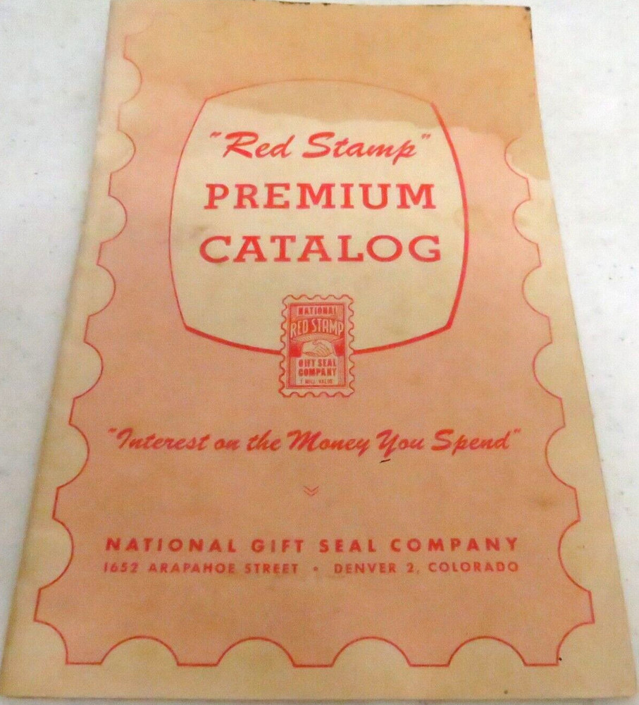 Red Stamp Premium Catalog 1952 National Gift Seal Denver CO Knapp Monarch Salem