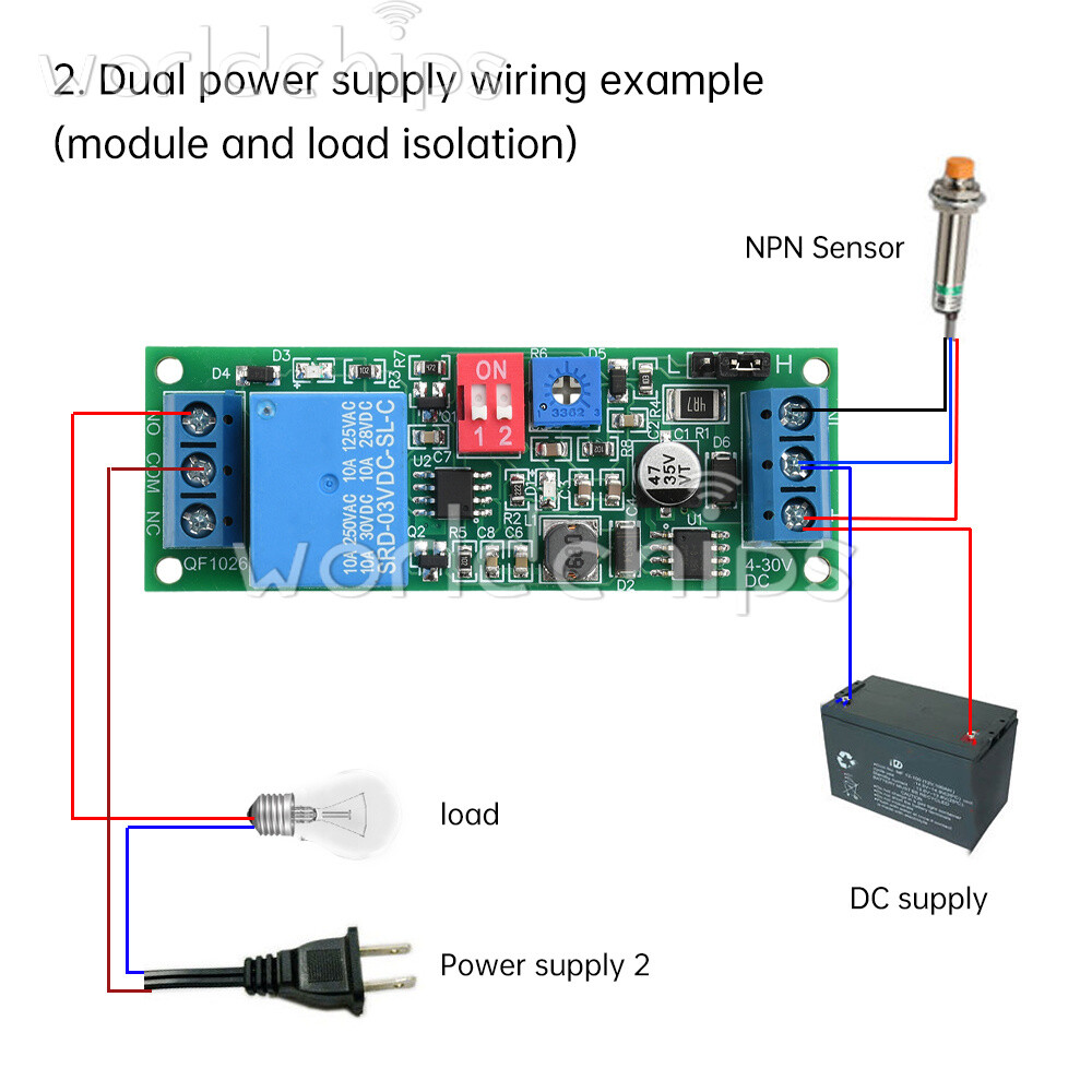 DC 4-30V Power Adjustable Delay Relay Timer Control Module 4 Gear Delay Switch