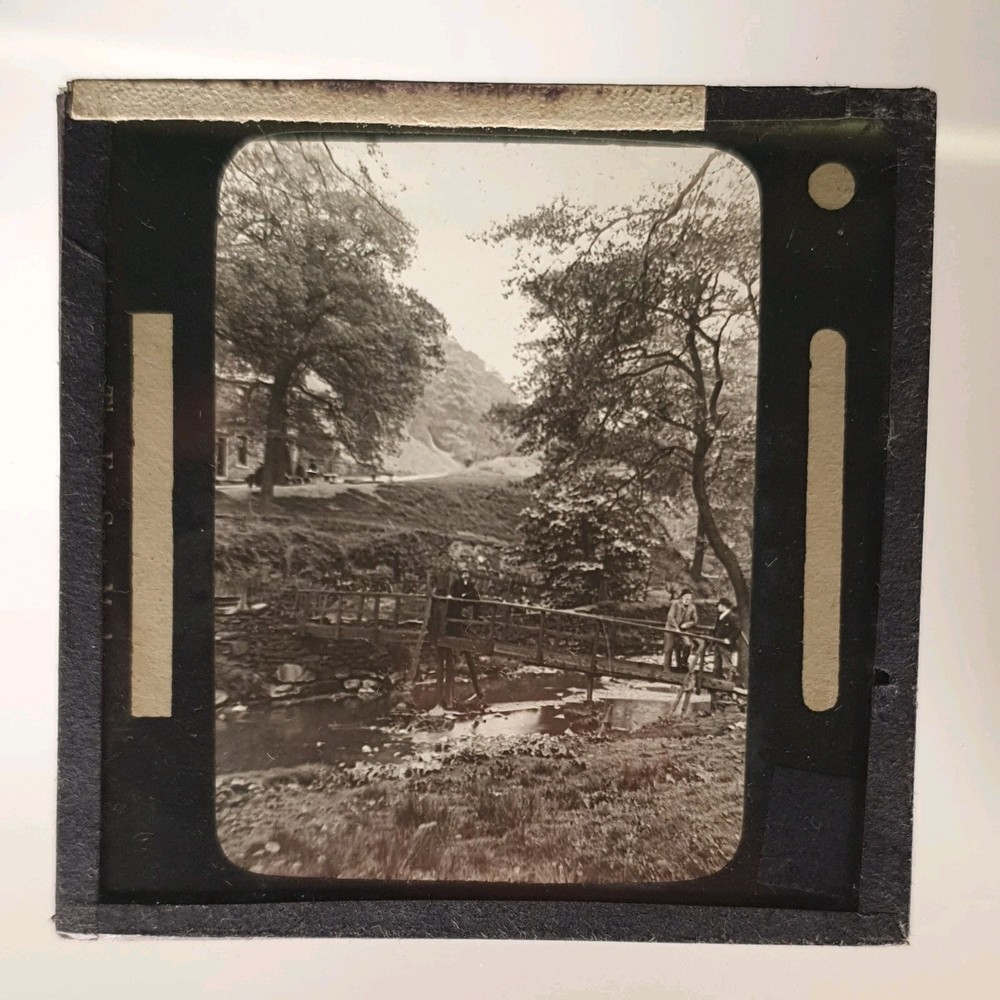 Antique  Magic Lantern  Glass Slide