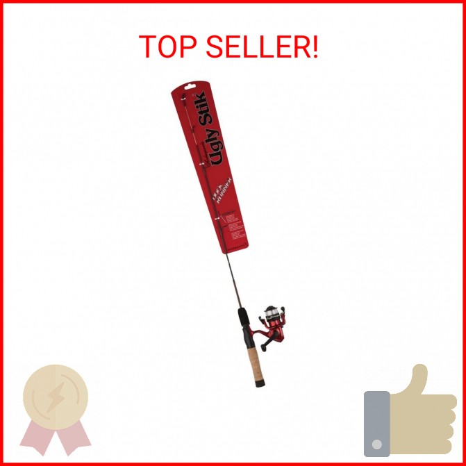 Ugly Stik Dock Runner Spinning Reel and Fishing Rod Combo, 3' - Medium, Multi, 1