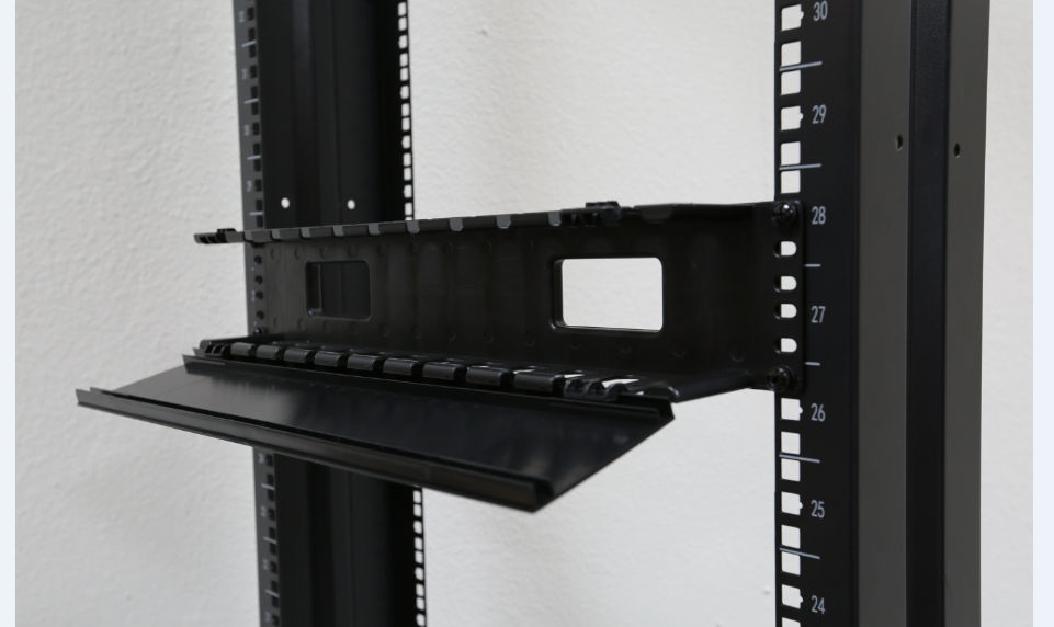 10 Pack 19" 2U Cable Managment Manger 12 slots Unit with Cap-Plastic