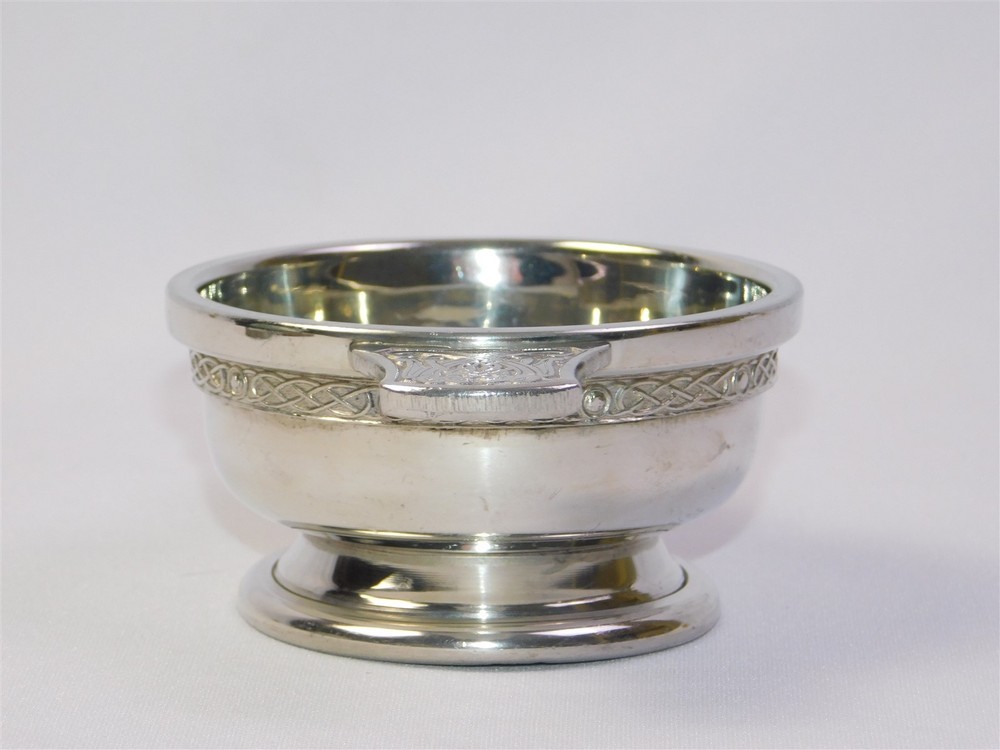 Silver Plated Scottish Quaich Thistle Whiskey Cup Of Friendship