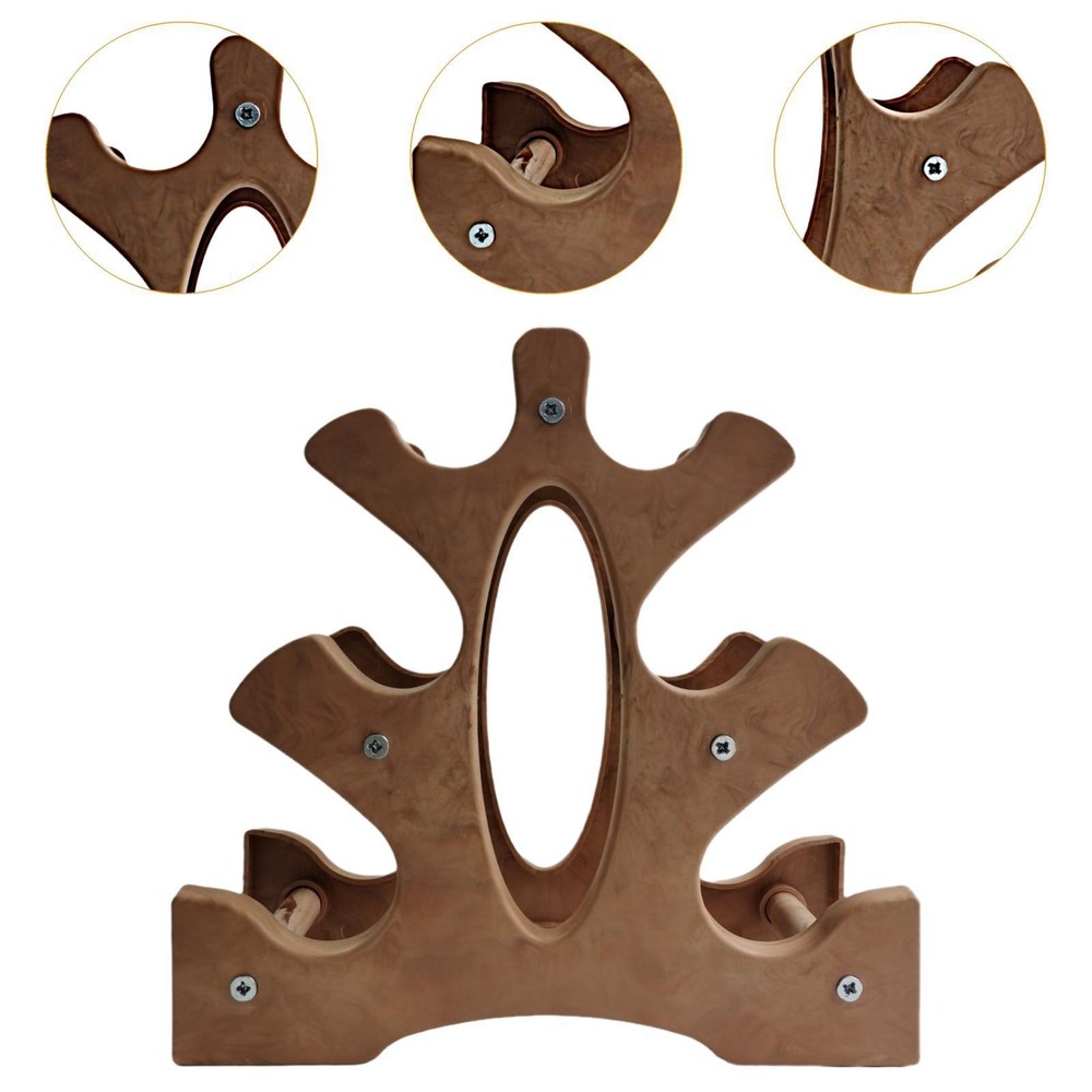 Dumbbell Rack A Frame Space Saving Bracket Triangle Dumbbell Organizer 3 Tiers