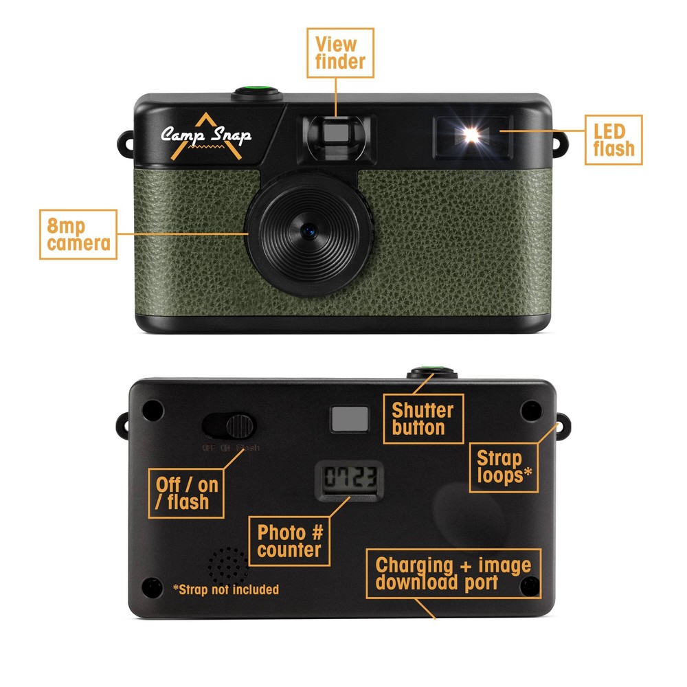 Camp Snap - Screen Free Digital Camera - Green