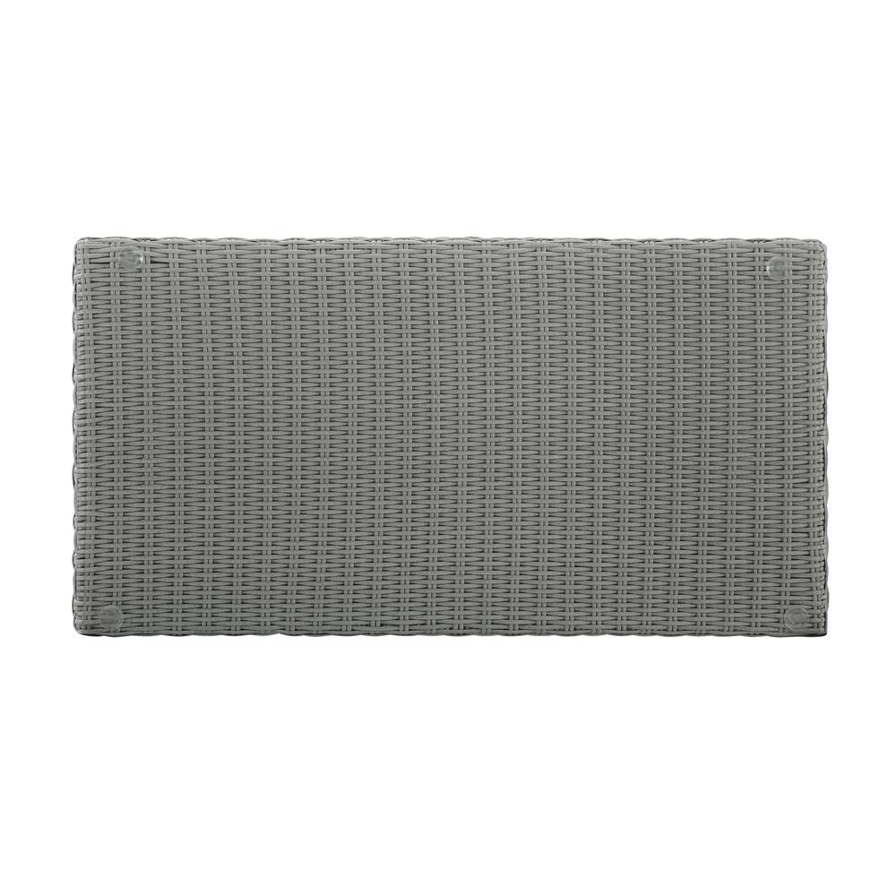 Bradenton Outdoor Wicker Coffee Table Gray