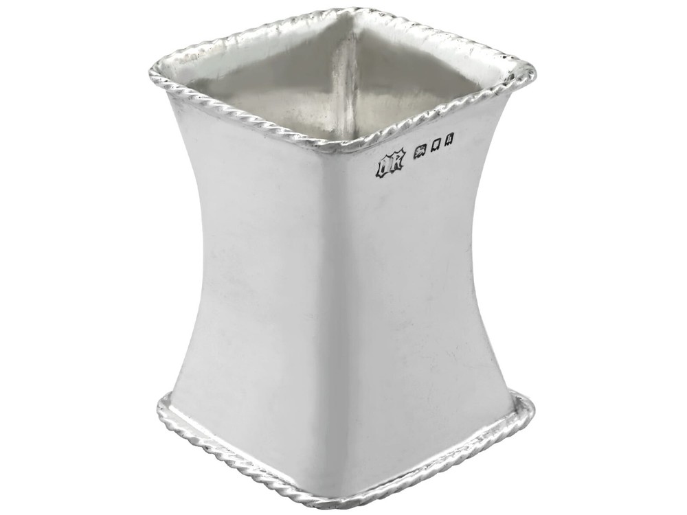 Antique Sterling Silver Napkin Ring by Omar Ramsden