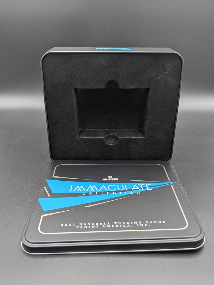 EMPTY 2021 IMMACULATE BASEBALL TIN WITH PADDING AND SLEEVE