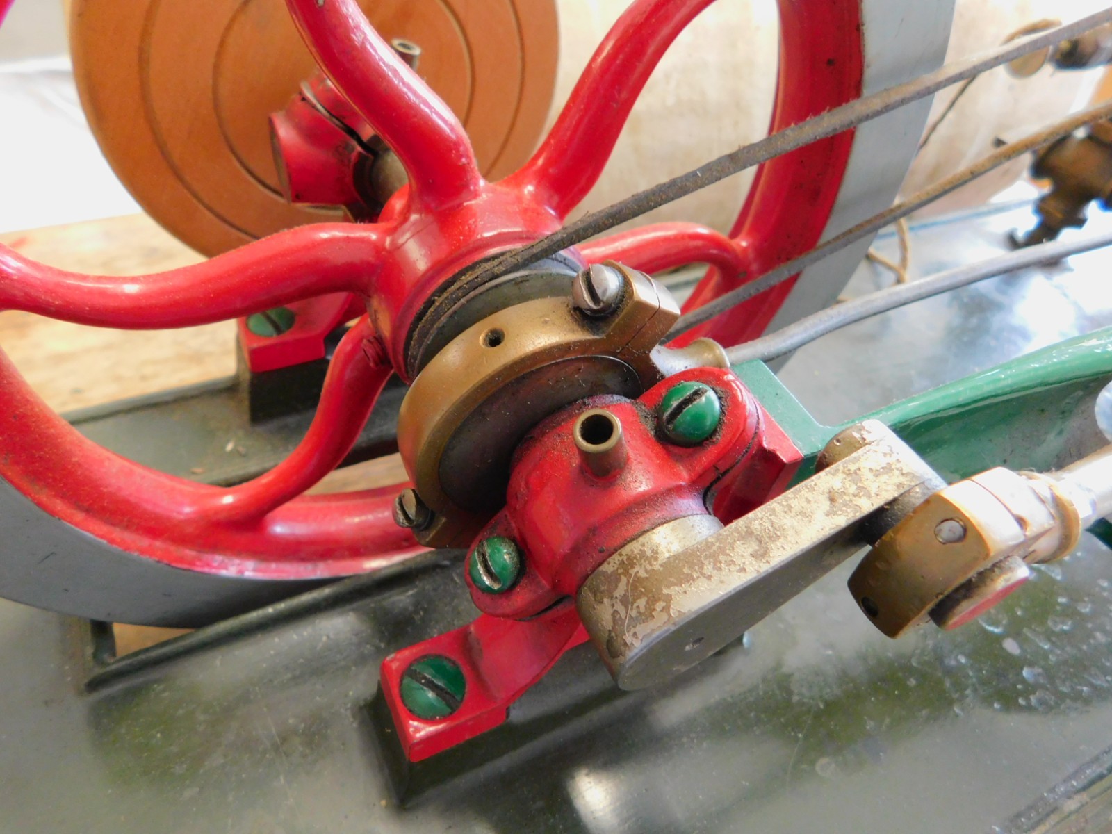 Cretors Steam Engine for Popcorn Machine c. 1900 Antique w/ Electric Water Tank