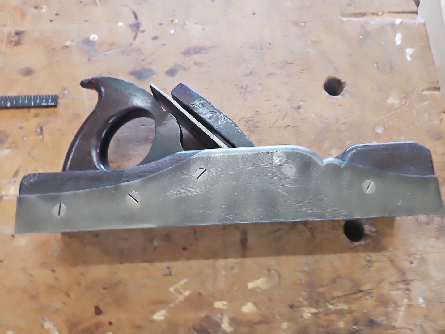 British Infill Plane Only Makers Mark Are Moulson Brothers Stamp On Iron Blade