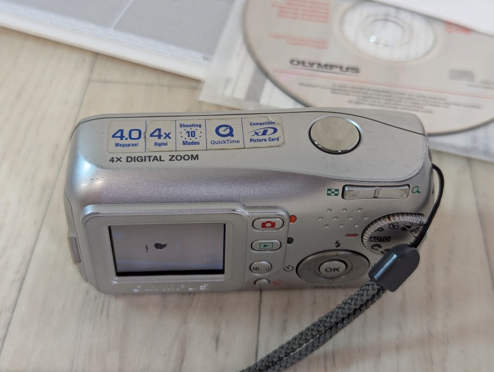 Olympus Camedia C-170 4mp Digital Camera Tested Working