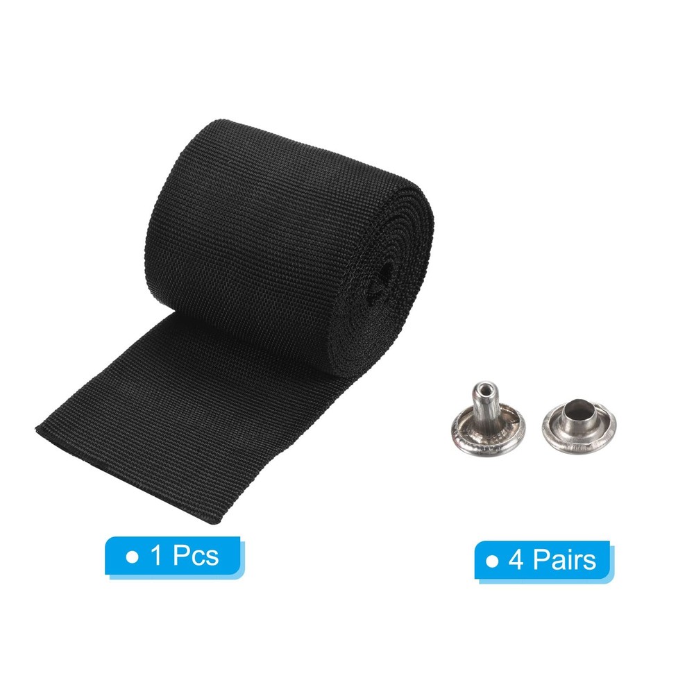 2m/6.56ft Winch Rope Protector Sleeve for 7cm/2.76in Width Cable Line