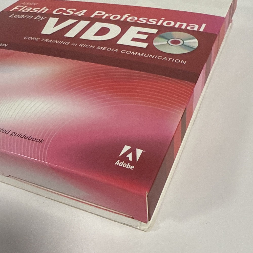 Adobe Flash CS4 Professional Learn by Video Training DVD-Rom Mac Windows Linux