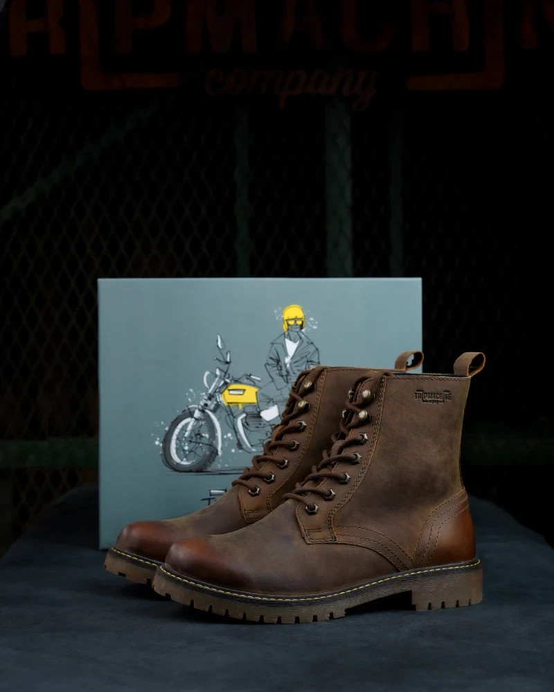 Trip Machine Boots Derby BTRW44 Rusty Wrangler Size 44