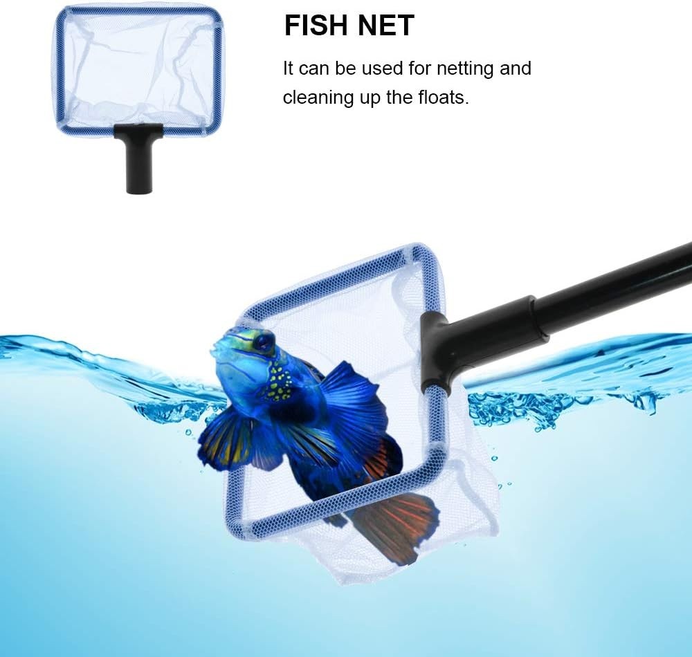 5-in-1 Aquarium Cleaning Tools: Efficient Siphon Vacuum & Algae Scraper