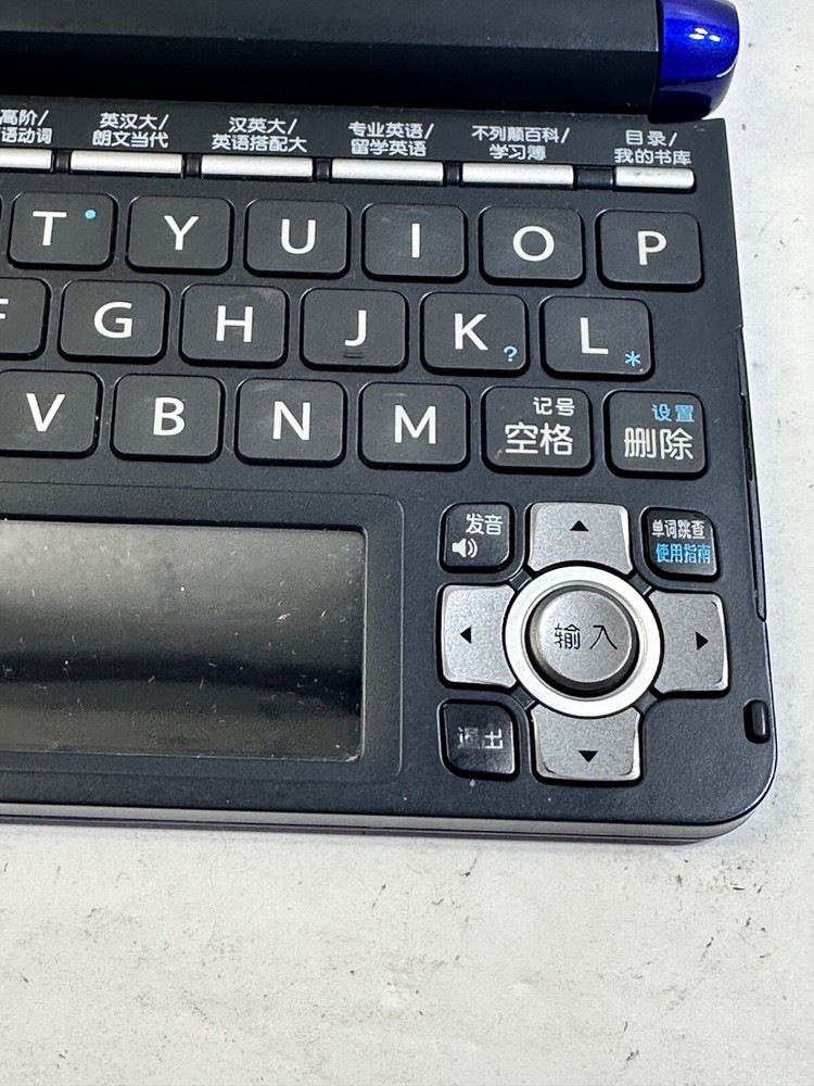 Casio E-F200 electronic dictionary Tested Working Cobalt Blue