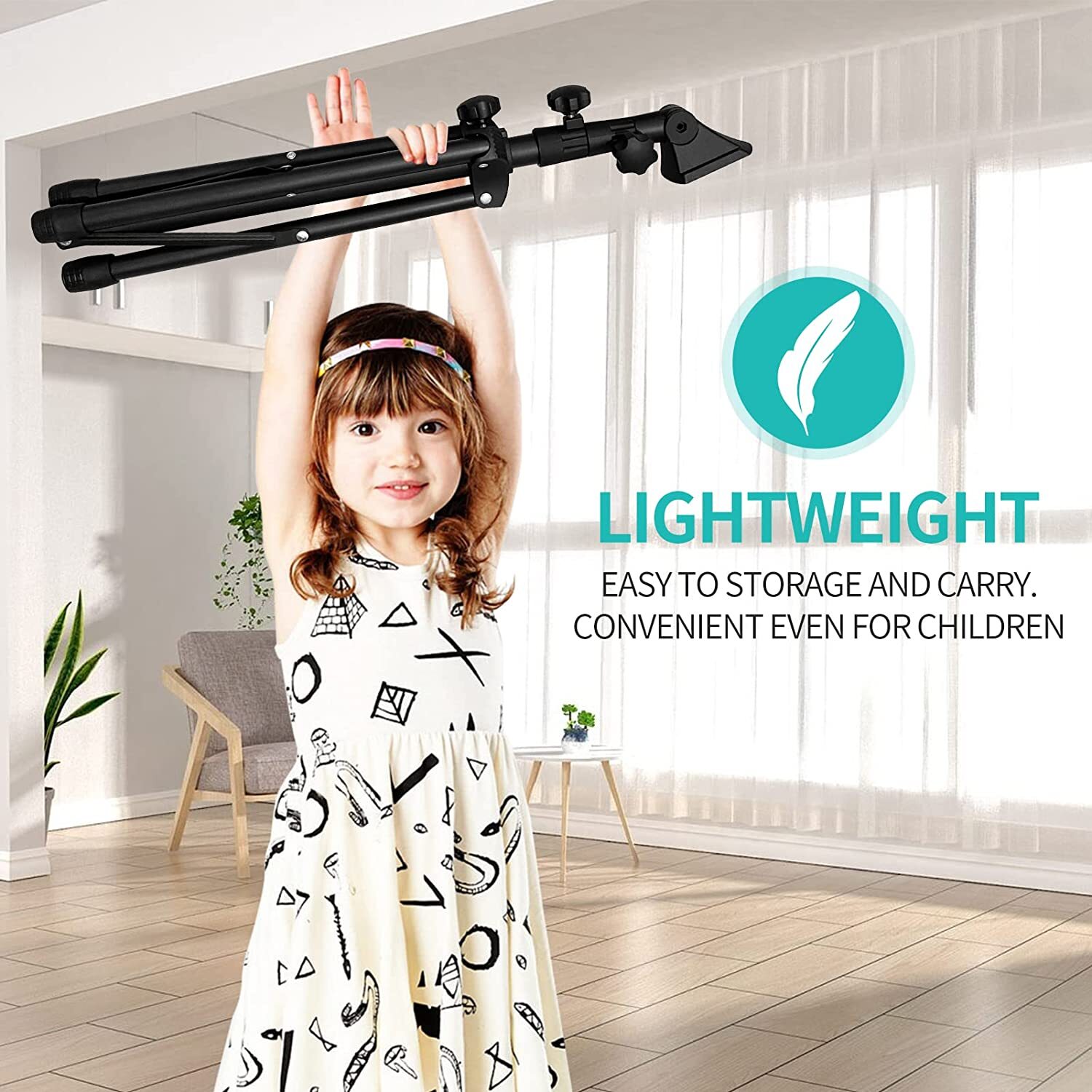 Sheet Music Stand Professional Portable Music Stand Carrying Bag Folding Black