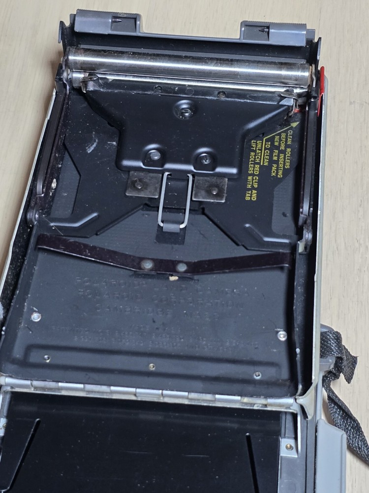 Vintage Polaroid Automatic 103 Folding Land Camera, Case, Strap & Accessories