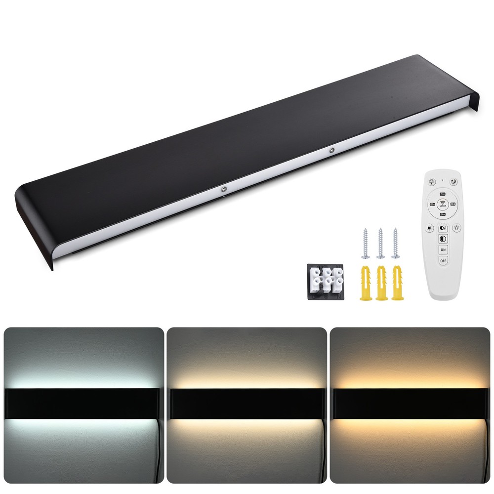 Modern Bathroom LED Vanity Wall Light Front Mirror APP & Remote Control Fixture
