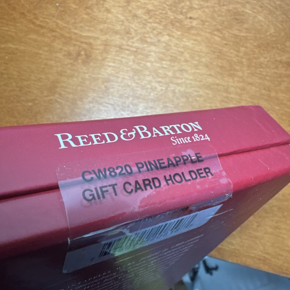 Reed & Barton Williamsburg Silverplate Pineapple Gift Card Holder Ornament