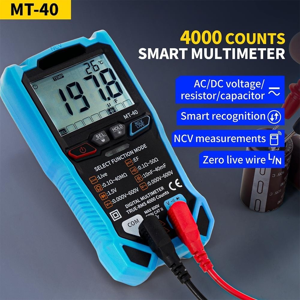 MT40 Digital Multimeter with High Definition Display and Fast Sampling Rate