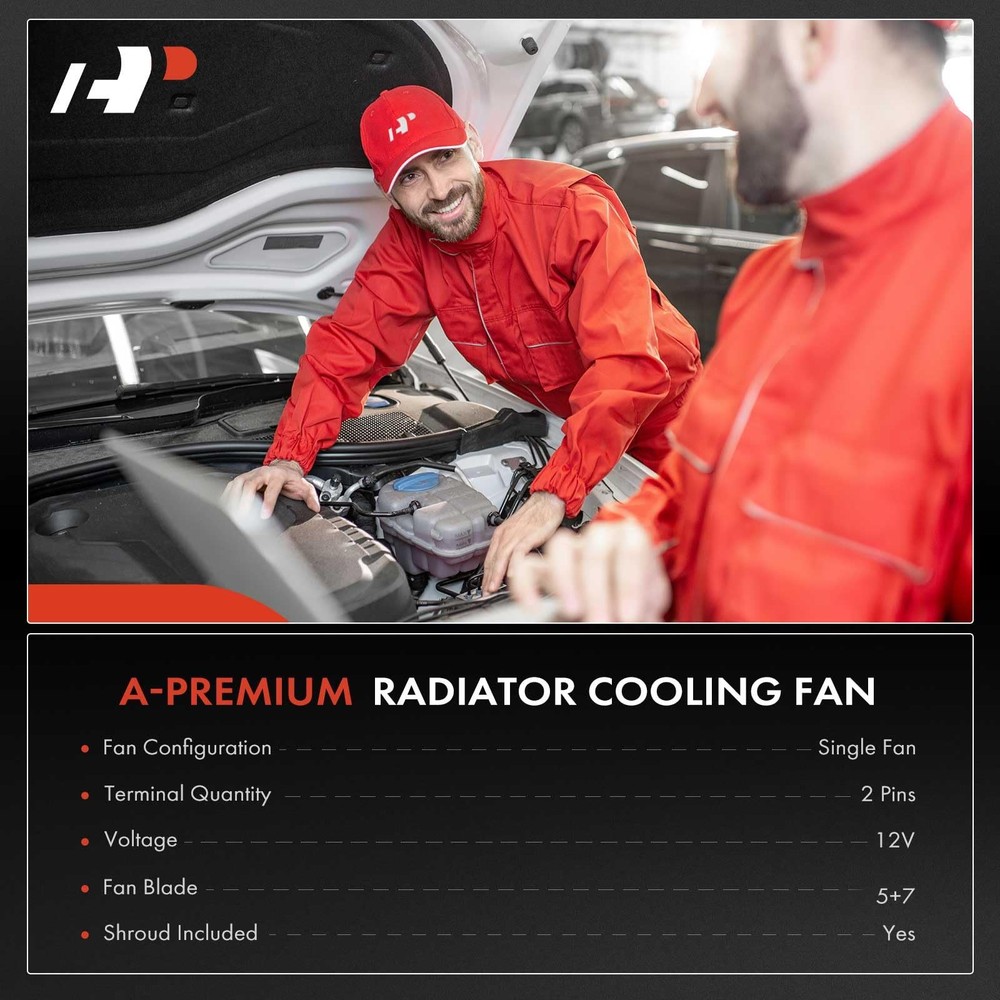 A/C Condenser Cooling Fan Assembly for Silverado 1500 2007-2013