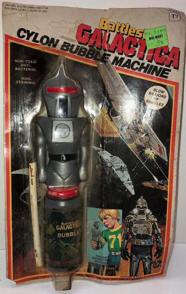RARE 1978 Battlestar Galactica Cylon bubble machine still sealed DOES NOT WORK