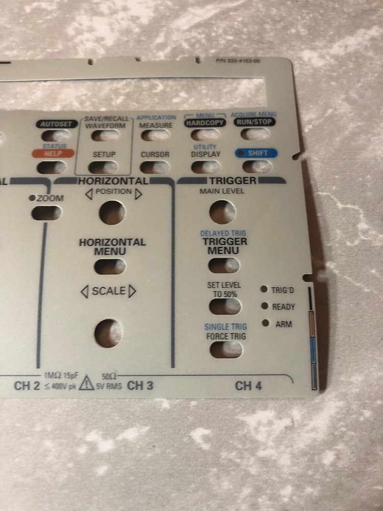 Tektronix 333-4153-00 Front Panel Sheet/sticker for TDS420A TDS