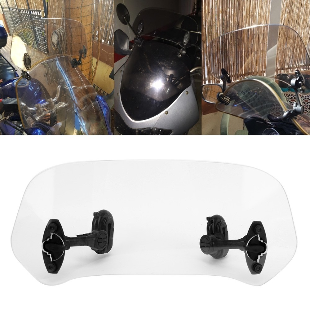Universal Motorcycle Deflector Extension Windproof Clear ABS RZAP