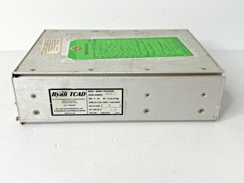 Ryan TCAD 9900BX Processor 70-2420-8 Removed Workiing