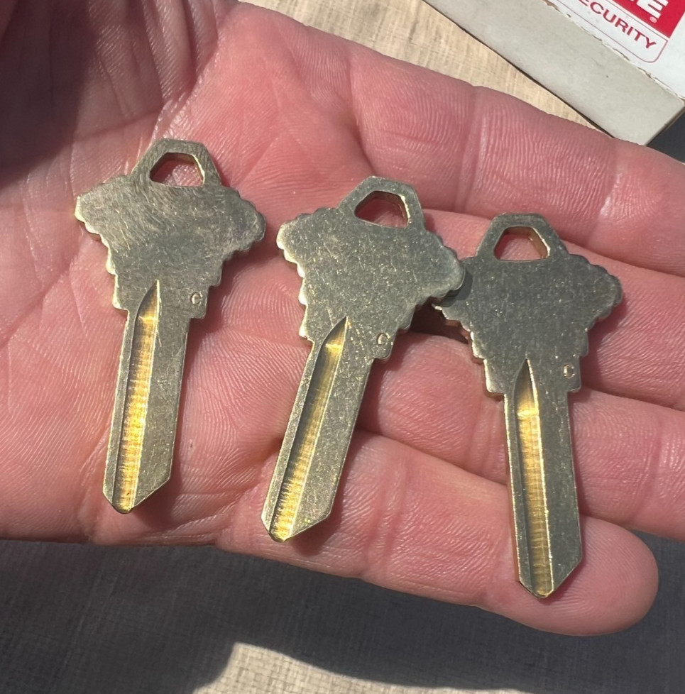 Schlage Key Blanks 35-120-C Lot of 8; No Postage Cost