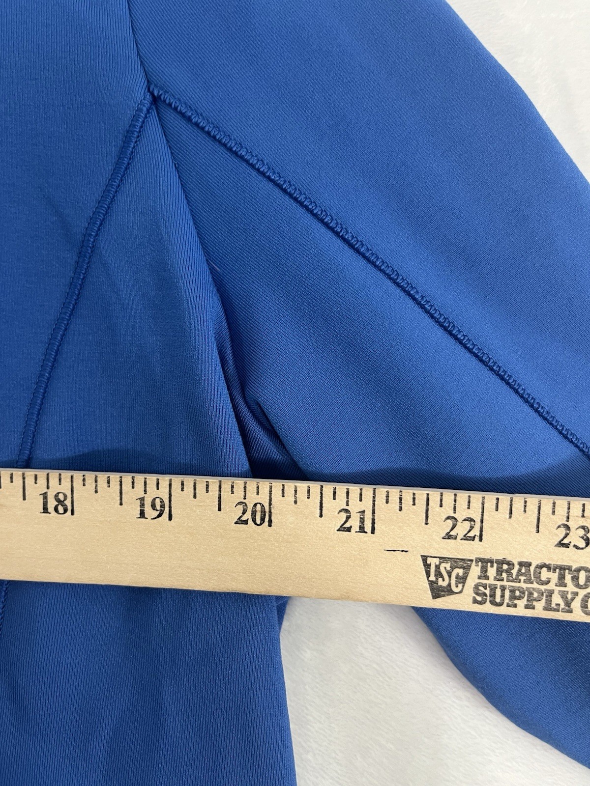 New Calia By Carrie Underwood 1/4 Zip Top XXL 1X Blue Dash Thermal Running Women