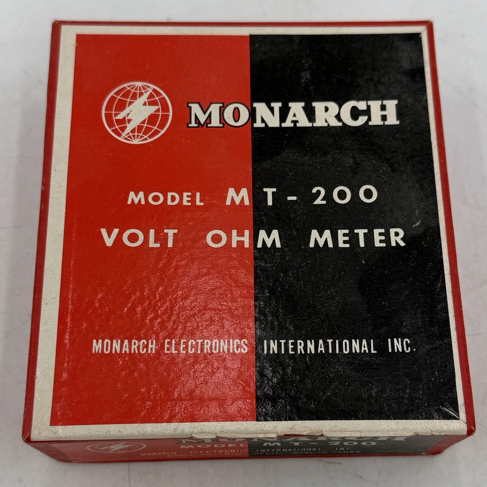 Monarch Model MT-200 Volt OHM Meter With Leads Working