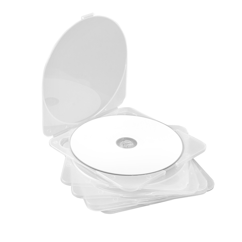 10 pcs 3.8mm Super Slim Single Clear PP Poly CD DVD Blu-ray Disc Case
