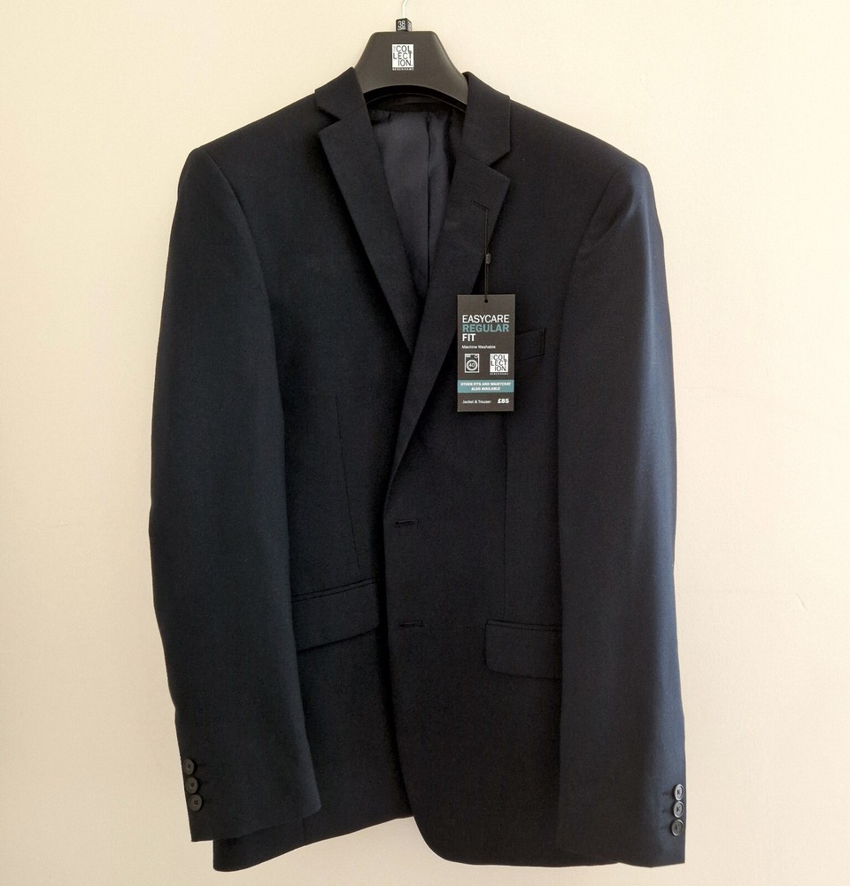 Suit Jacket, Navy Blue Size 38 Long Occasions BNWT