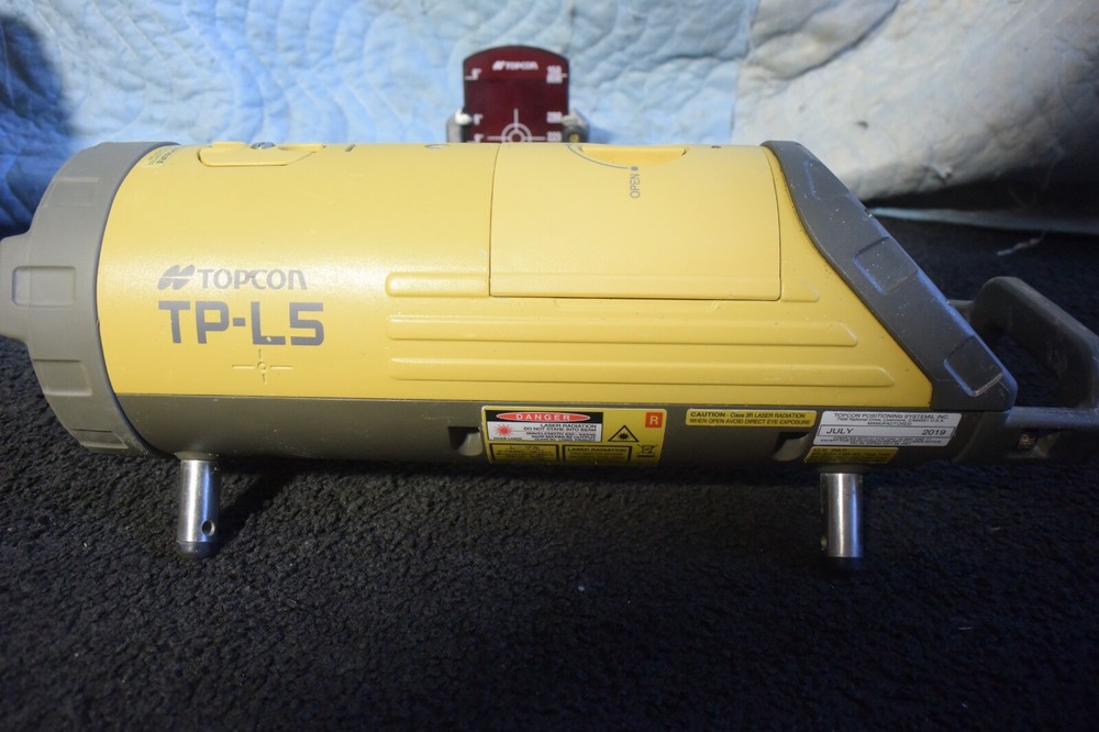 Topcon Model TP-L5AV Red Beam Straight Pipe Laser