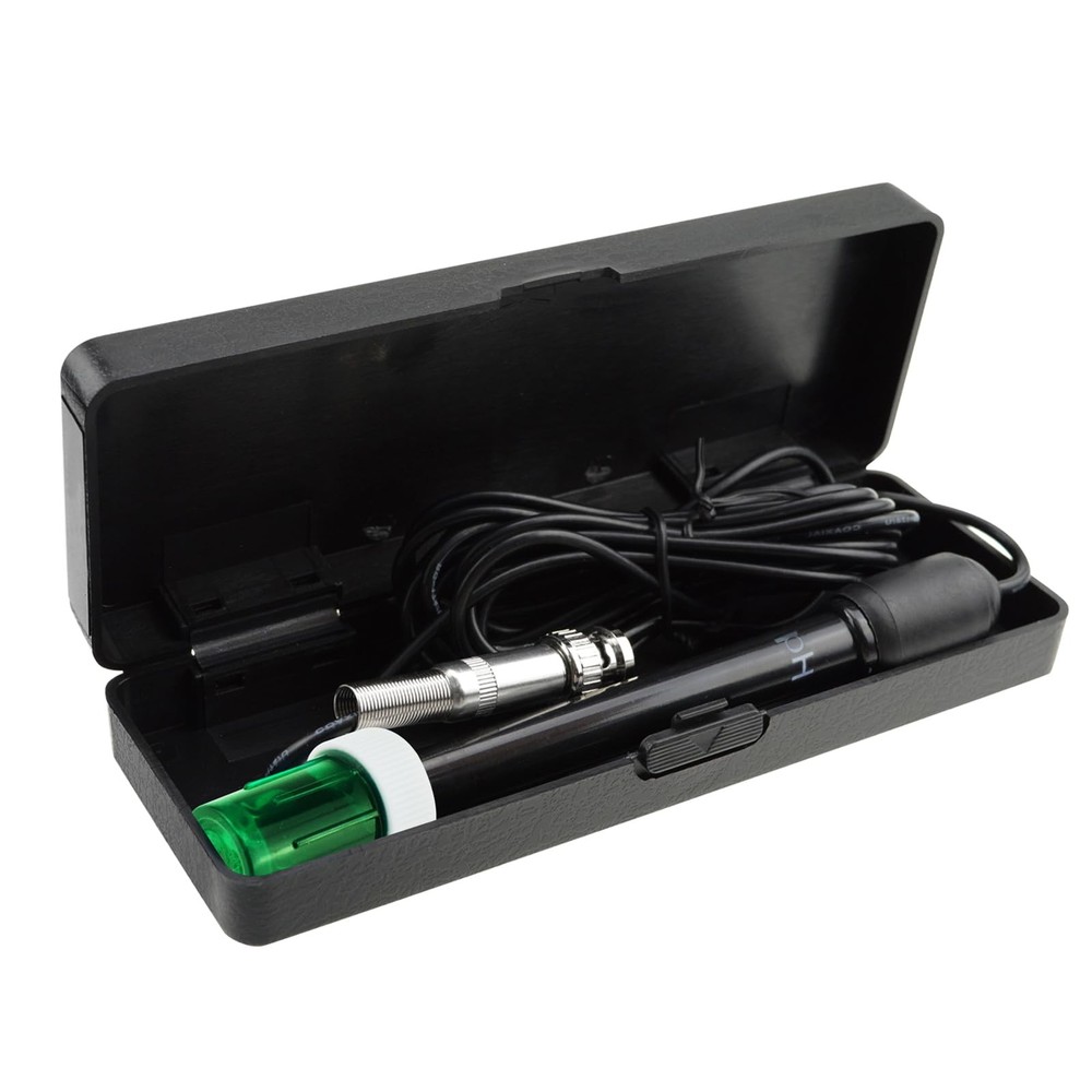 Long Body pH Electrode with BNC Socket Probe 300cm Cable 0-14pH for pH Meter,...