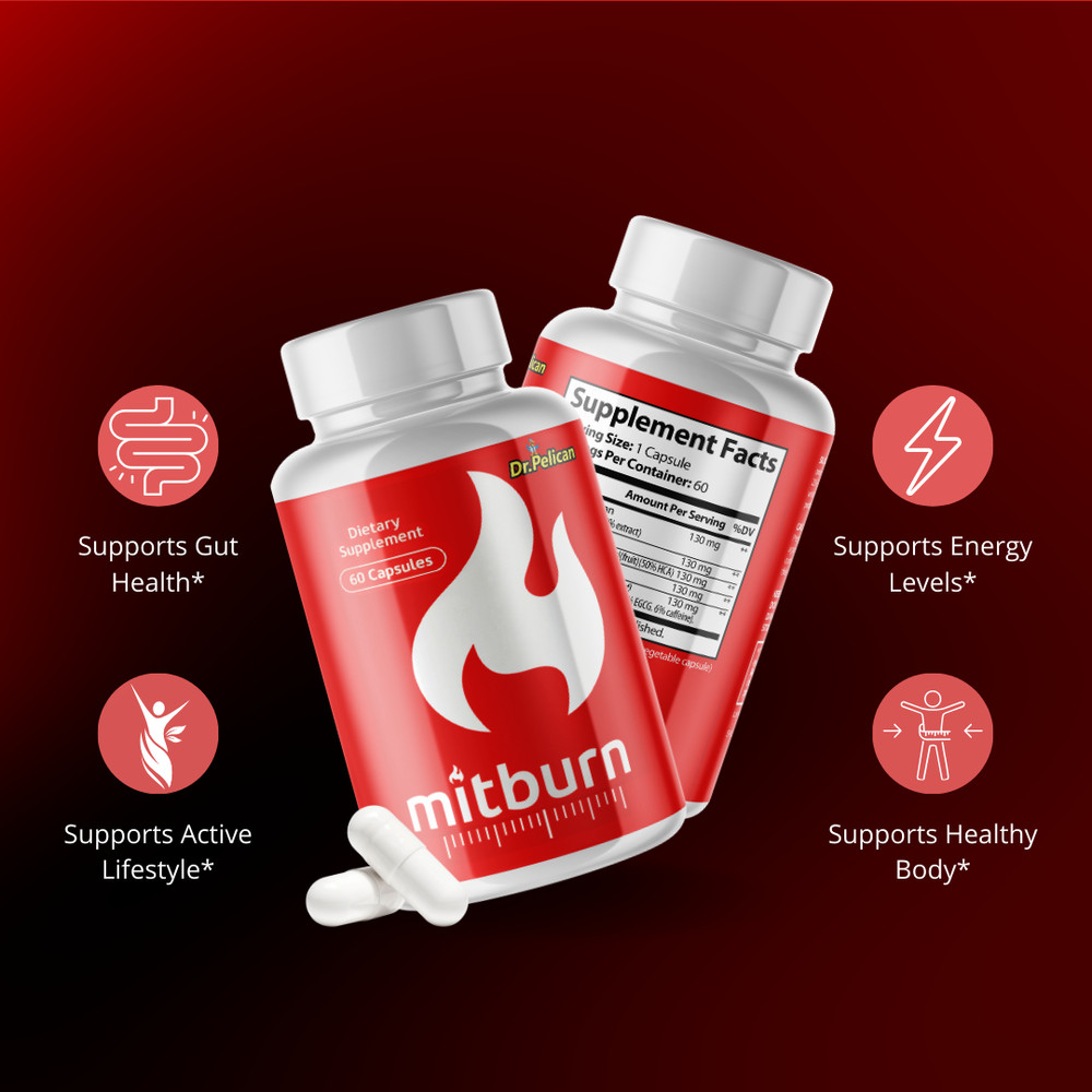Mitburn- Keto & Weight Support- 3 Bottles- 180 Capsules