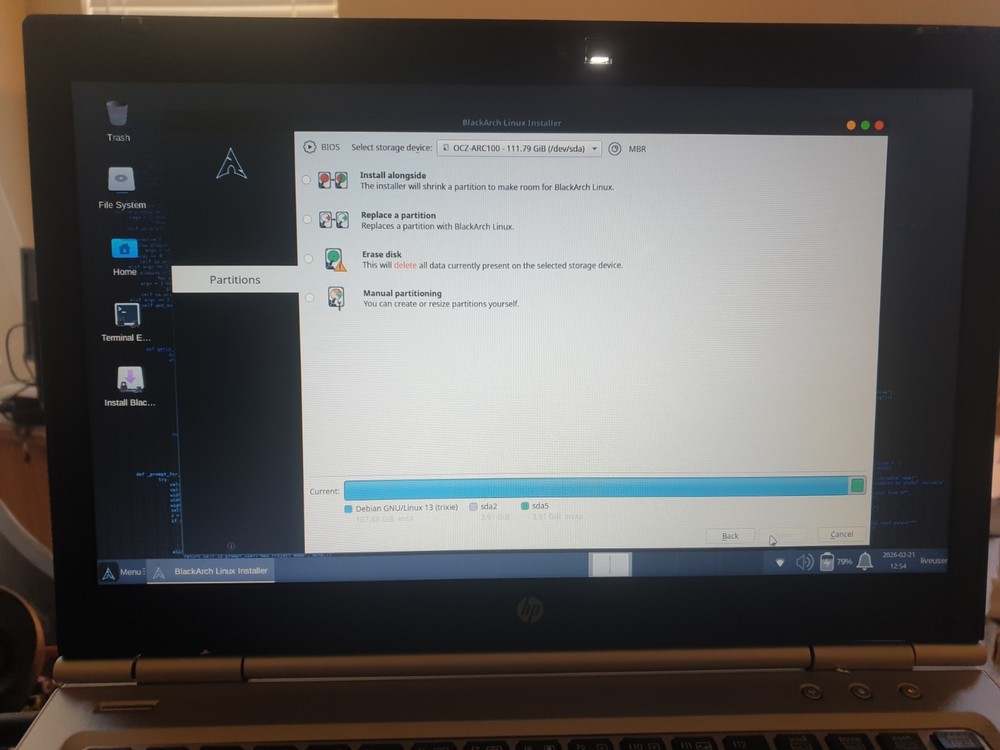 Linux BlackArch Slim 2023.05.01 64-bit Bootable Live and Install USB Flash Drive