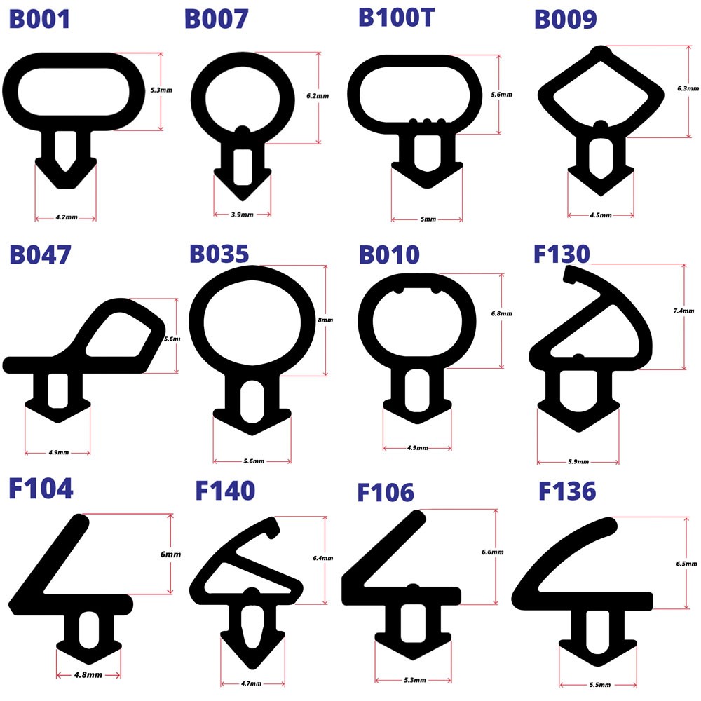 uPVC Window & Door Bubble Gasket Seal Flipper Double Glazing Rubber Draught Seal
