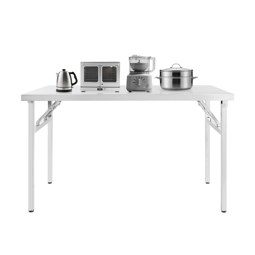 Stainless Steel Workbench Folding Dining Table Folding Table 120*60*75cm Kitchen