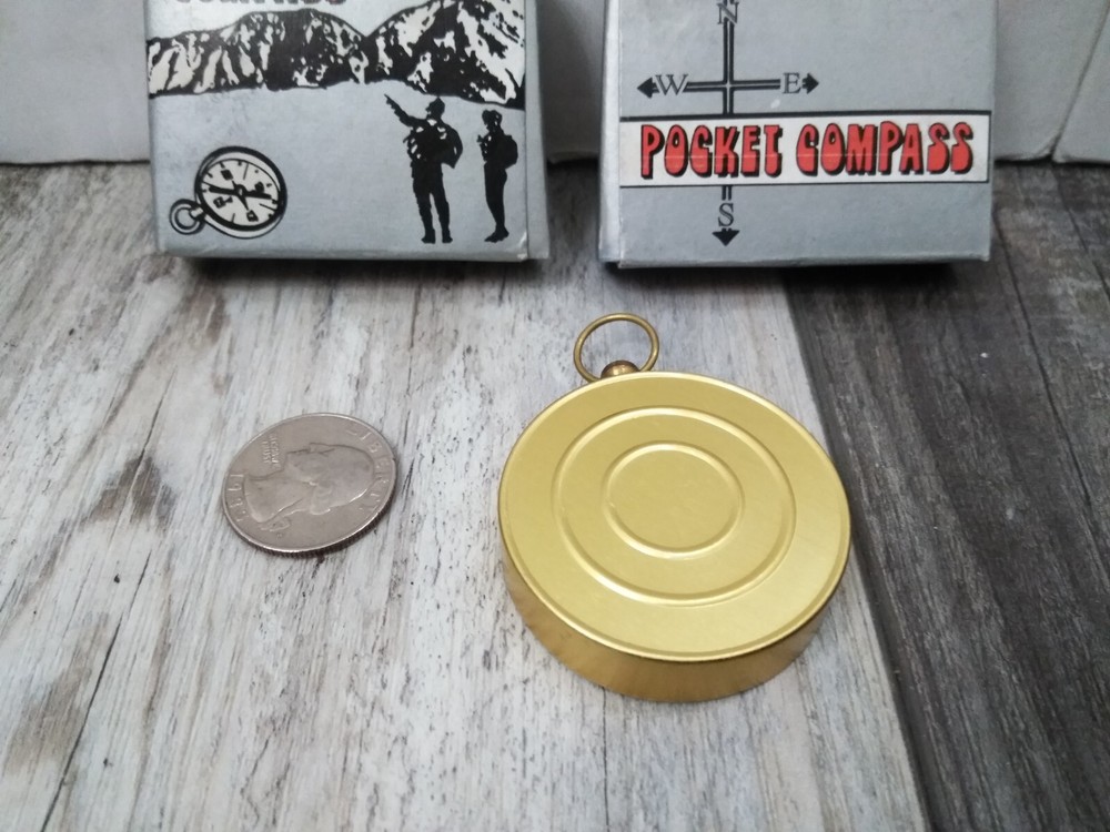 Retro style Compass For Marine, camping (2pk bundle)