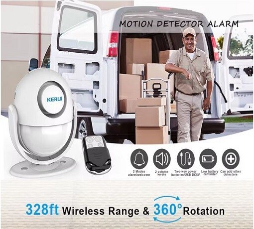New Van-Car-Camper-Motorhome Wireless Remote Alarm Security Entry Motion Sensor