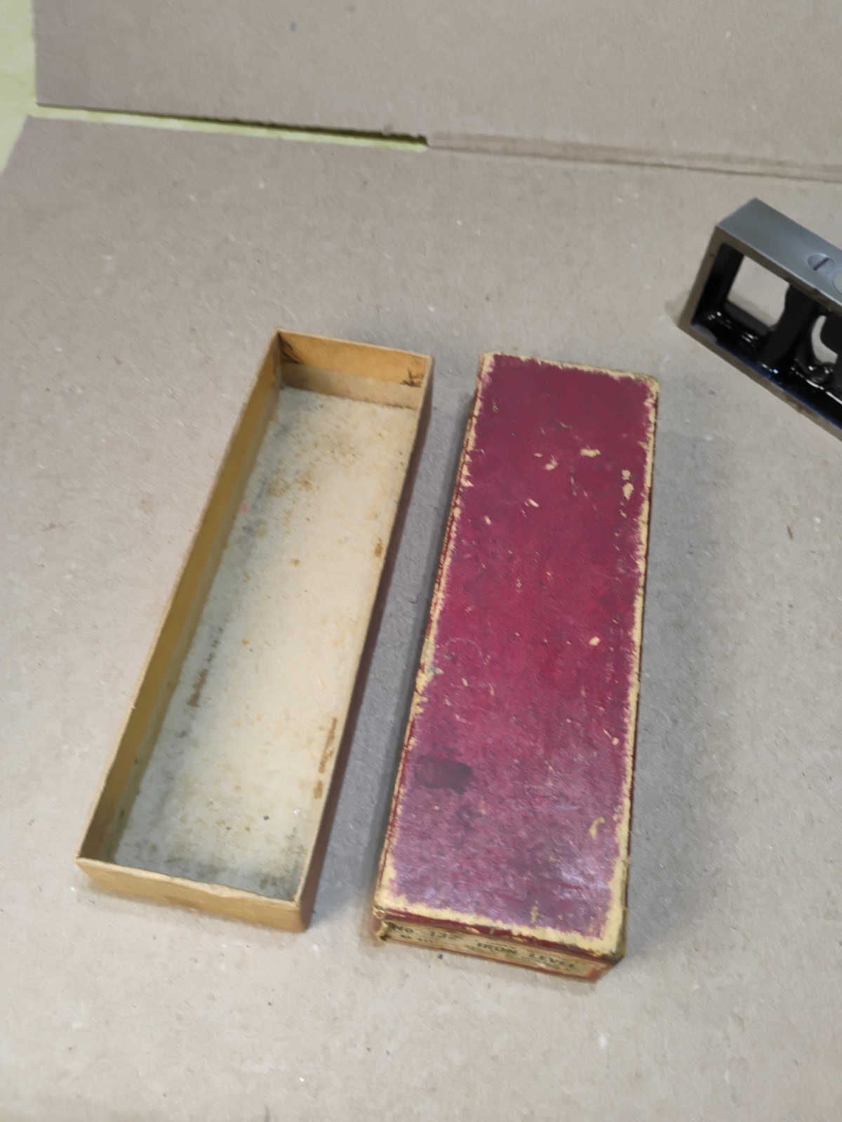 Vintage Starrett No. 132 Iron Level 6" Machinist Level w/ Original Box