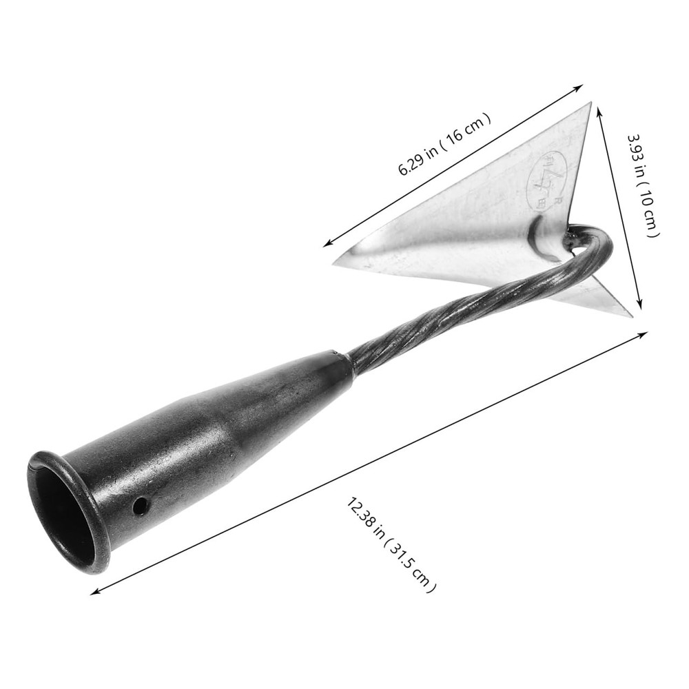 DOITOOL Triangle Hoe Garden Tool, Iron Head Only for Weeding...