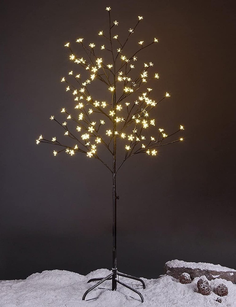 Cherry Blossom Tree 5FT 128 LED Lighted Tree, Warm White
