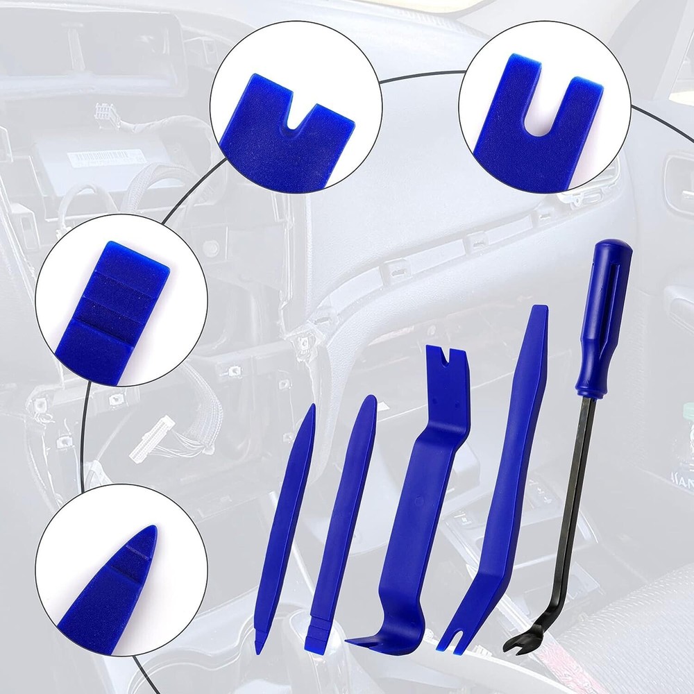Car Trim Removal Tool Kit Set Door Panel Fastener Auto Dashboard Plastic Tools